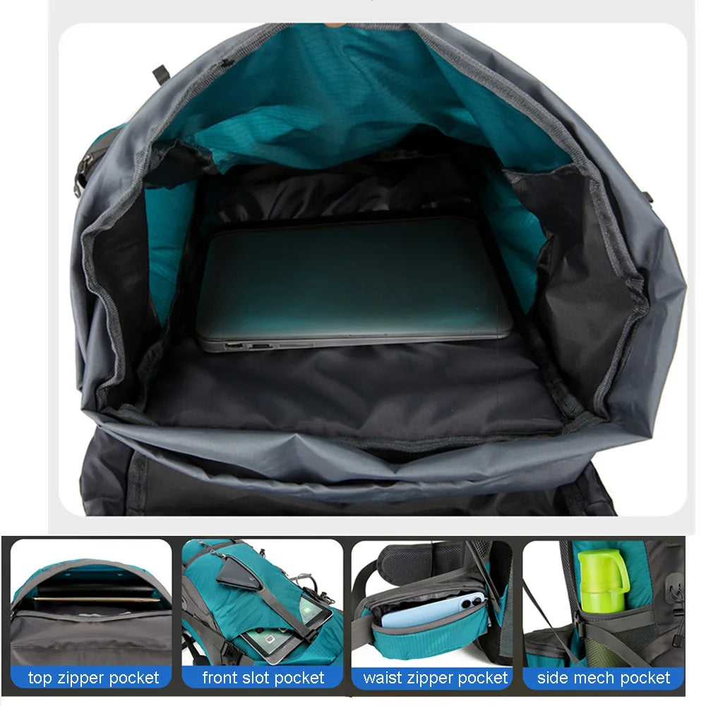 Nylon Camping Travel Bag With Rain Cover