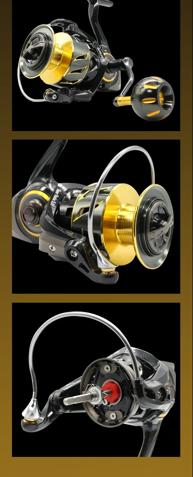 Rooblinos SW Long Shot High End Offshore Reel Full Metal 4000 8000 Series 9 + 1 BB 66LB Max Drag for Pro Saltwater Fishing