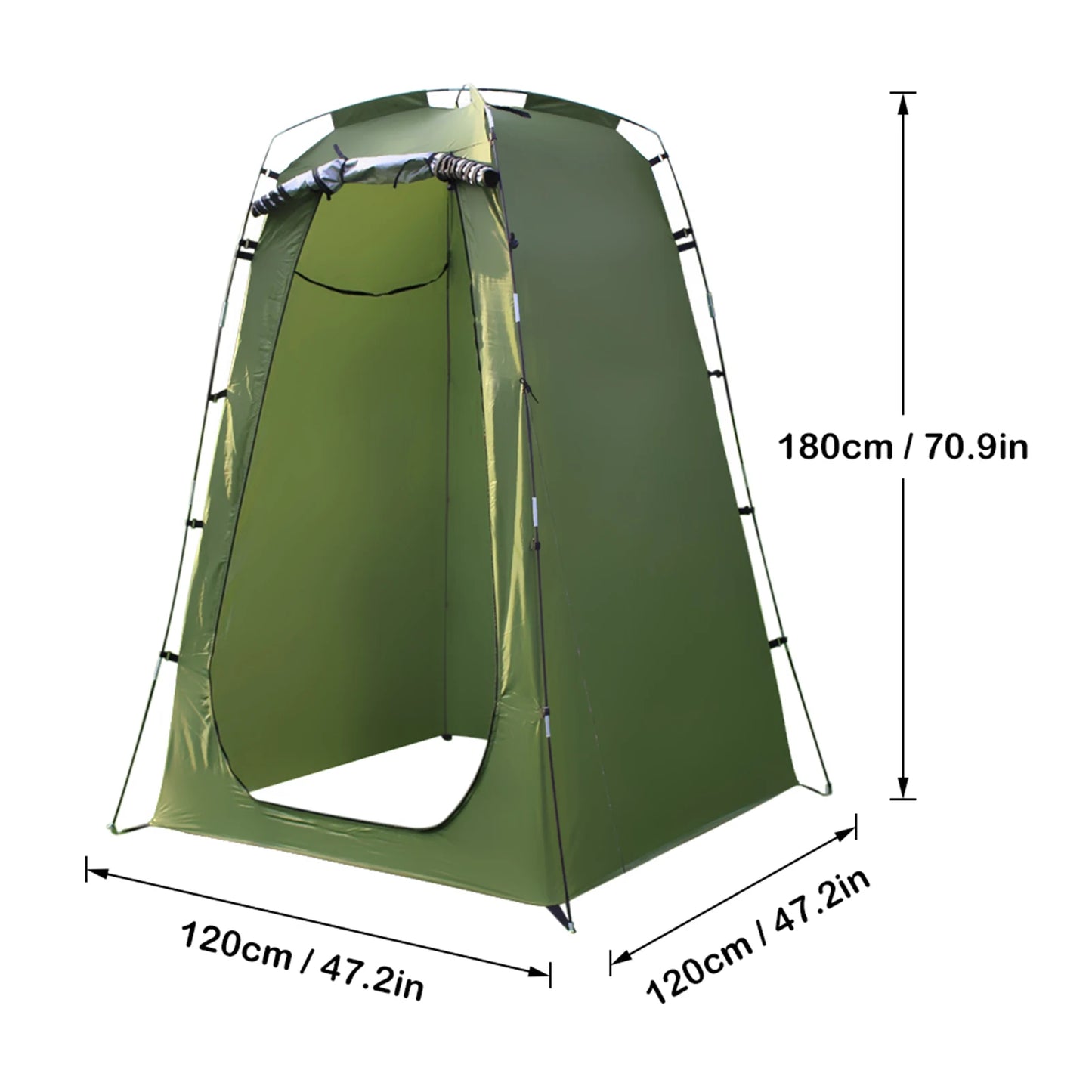 🚿 LUXE CAMPING PRIVACY TENT – 6FT COMFORT ROOM 🌸