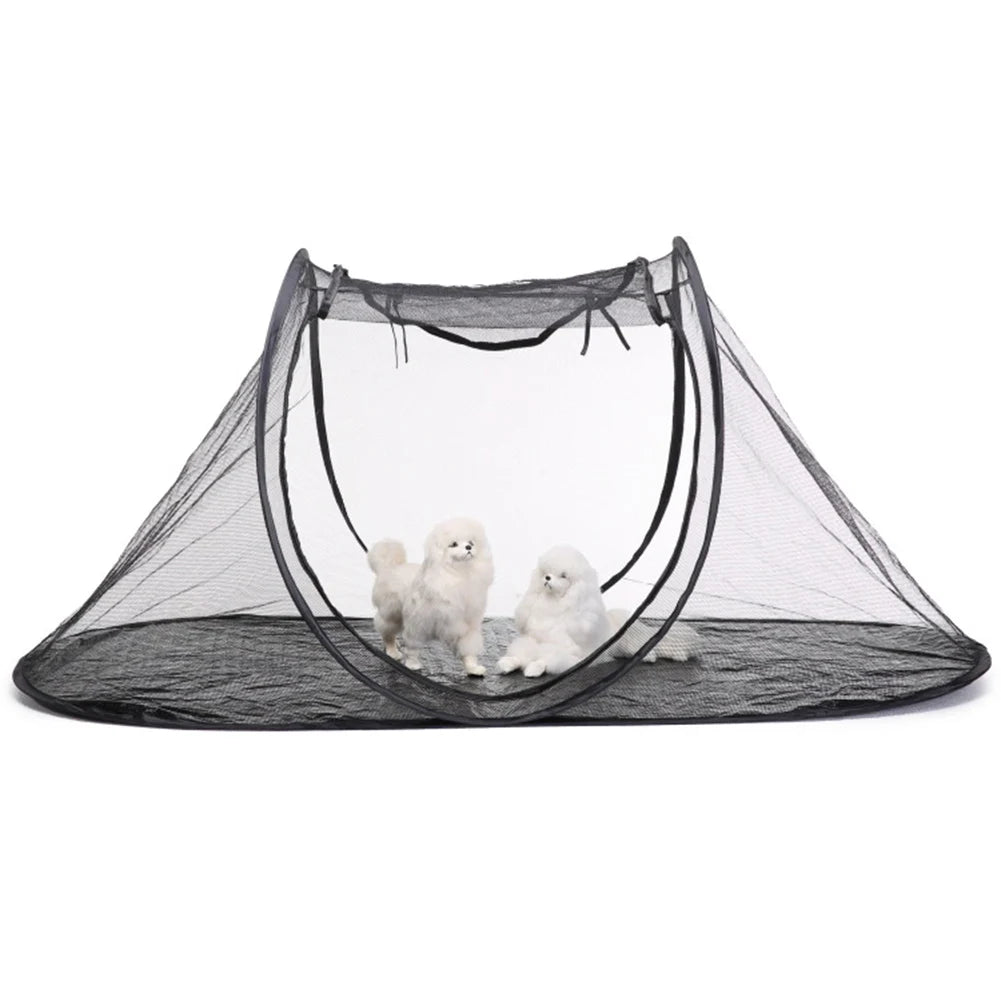 Enclosure Tent for your fur baby / Pet Tent 1 Pc w/  Black Detachable Mesh Cloth