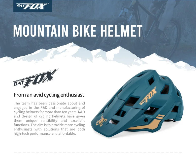 🚴‍♂️ BAT FOX MEN'S CYCLING HELMET – MTB / RACING SPEEDFRAME 🦊