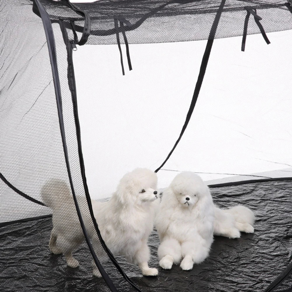 Enclosure Tent for your fur baby / Pet Tent 1 Pc w/  Black Detachable Mesh Cloth