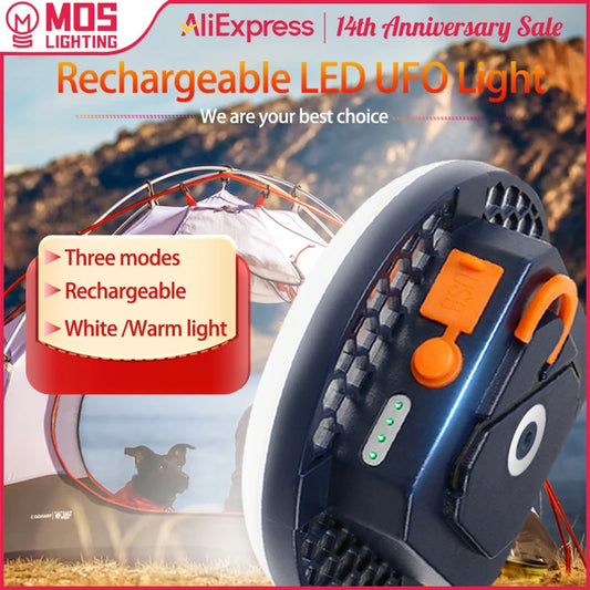🏕️ All-in-One Camping & Emergency Light – USB Rechargeable!