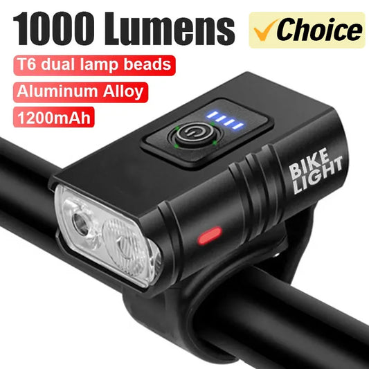 Bright Bicycle Rechargeable Light T6 Front LED