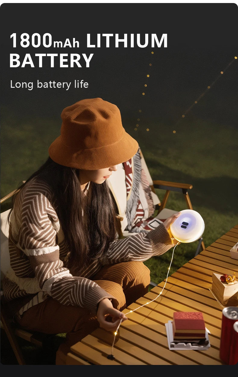 BISINNA Camping String Light USB Charging Lantern 1800mAh