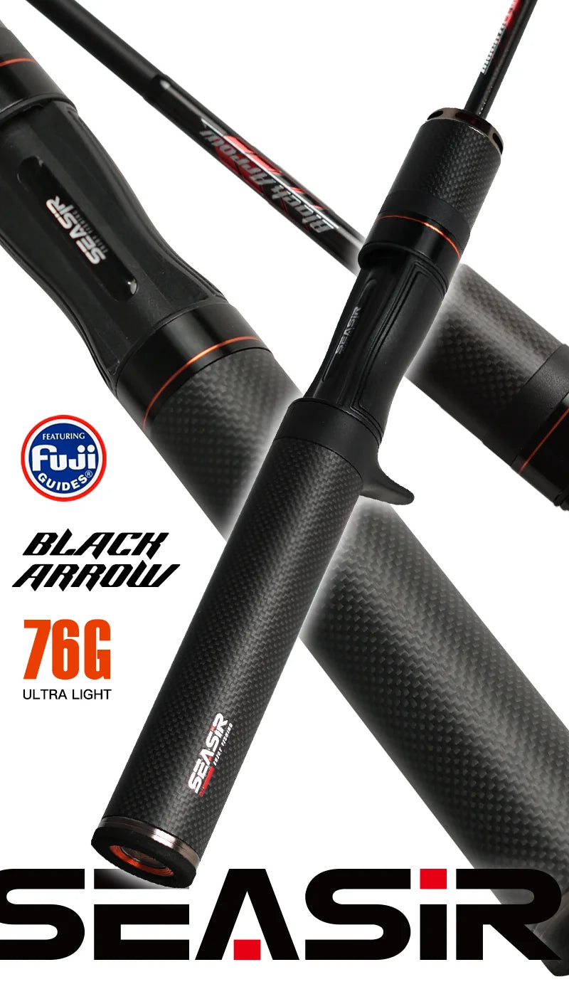 🎣 SEASIR BLACK ARROW SPINNING BAITCASTING ROD 💥