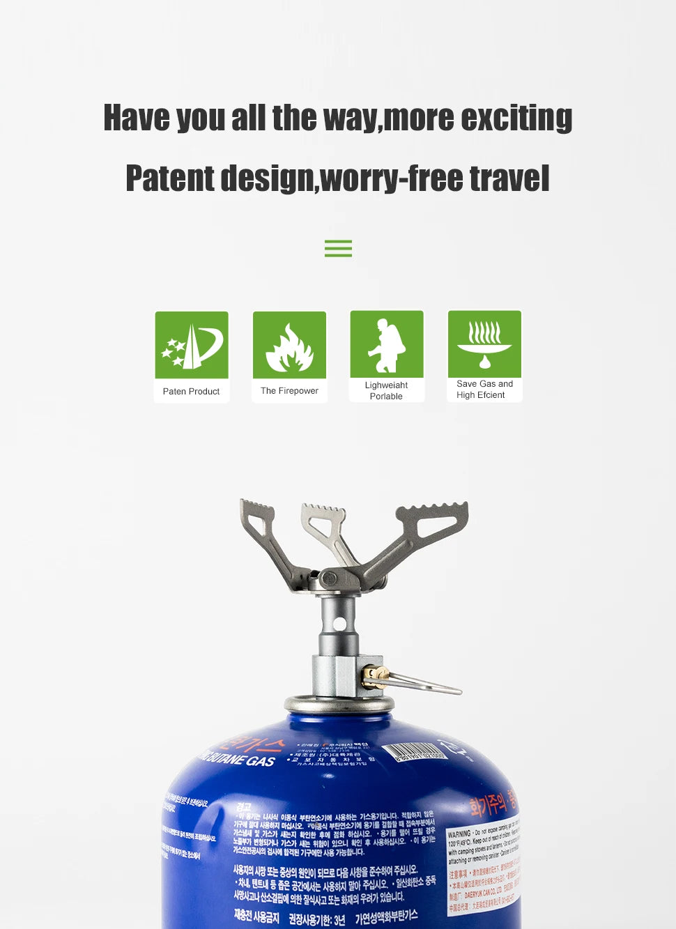 🔥 BRS-3000T Ultralight Gas Stove 🎒 25g Titanium Power for Fast Outdoor Cooking