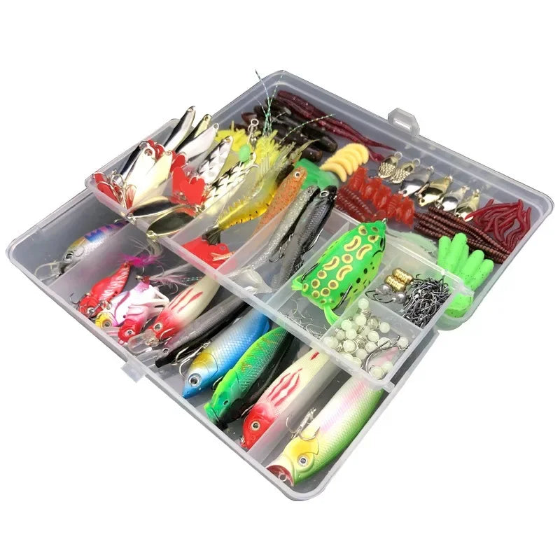 Fishing Lure Kit Soft and Hard Bait Set