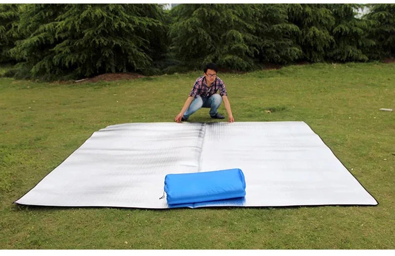 Thermal Camping Mat: Foam, Aluminum Insulation, Reflective Heat Pad