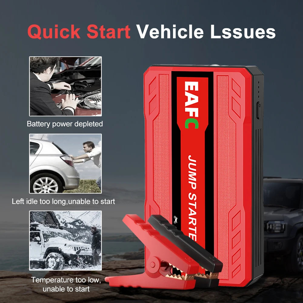 Car Jump Starter Battery Power Bank 600A Portable Emergency Starter Booster 12V Auto Starting Device for Petrol Vehicle Start
