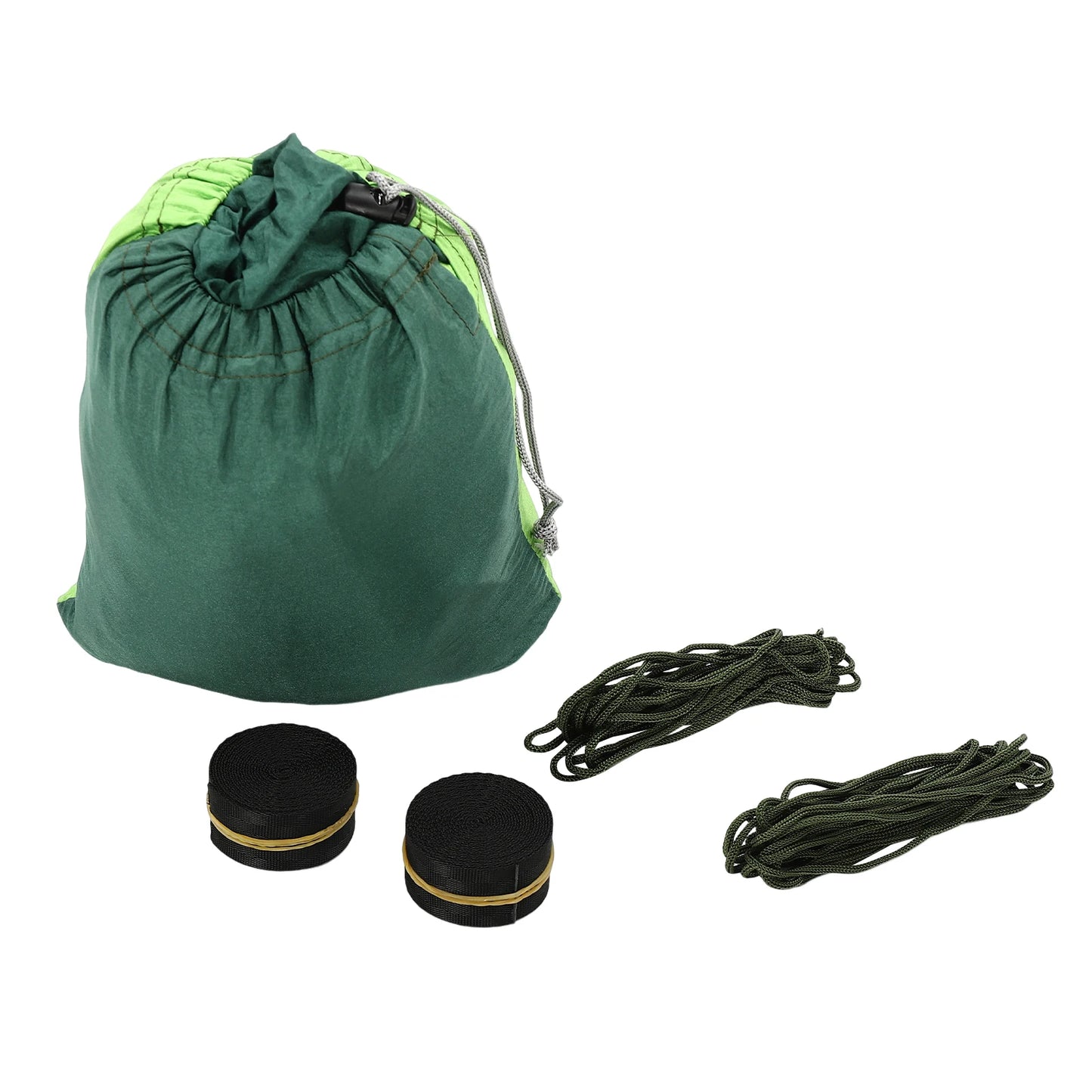 "Foldable Outdoor Hammock with Mosquito Net and Tree Straps for Camping and Travel"