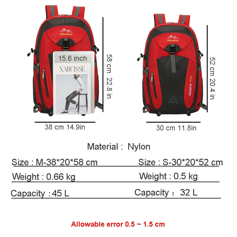 Nylon Waterproof Casual Outdoor Travel Backpack