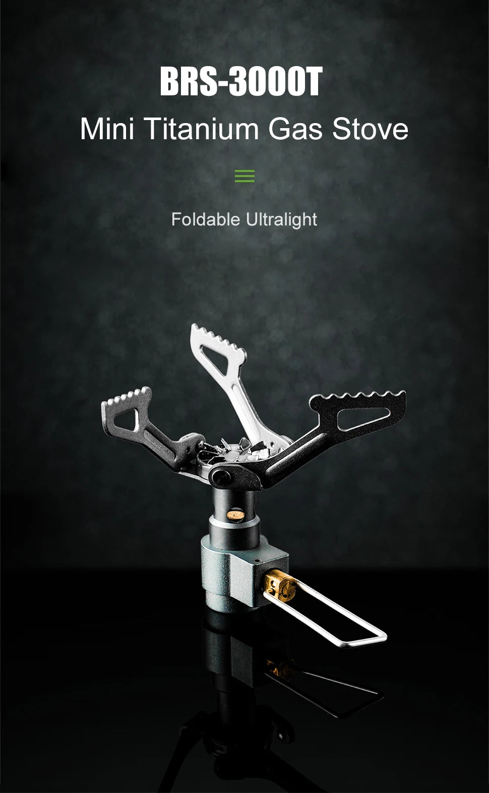 🔥 BRS-3000T Ultralight Gas Stove 🎒 25g Titanium Power for Fast Outdoor Cooking