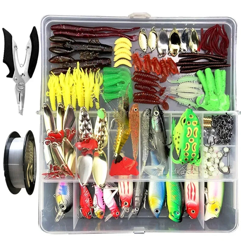 Fishing Lure Kit Soft and Hard Bait Set