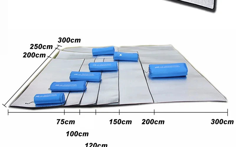 Thermal Camping Mat: Foam, Aluminum Insulation, Reflective Heat Pad