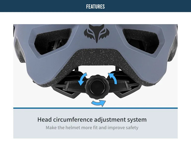 BATFOX Men's MTB Cycling Helmet – Durable, Stylish Protection for Your Ride