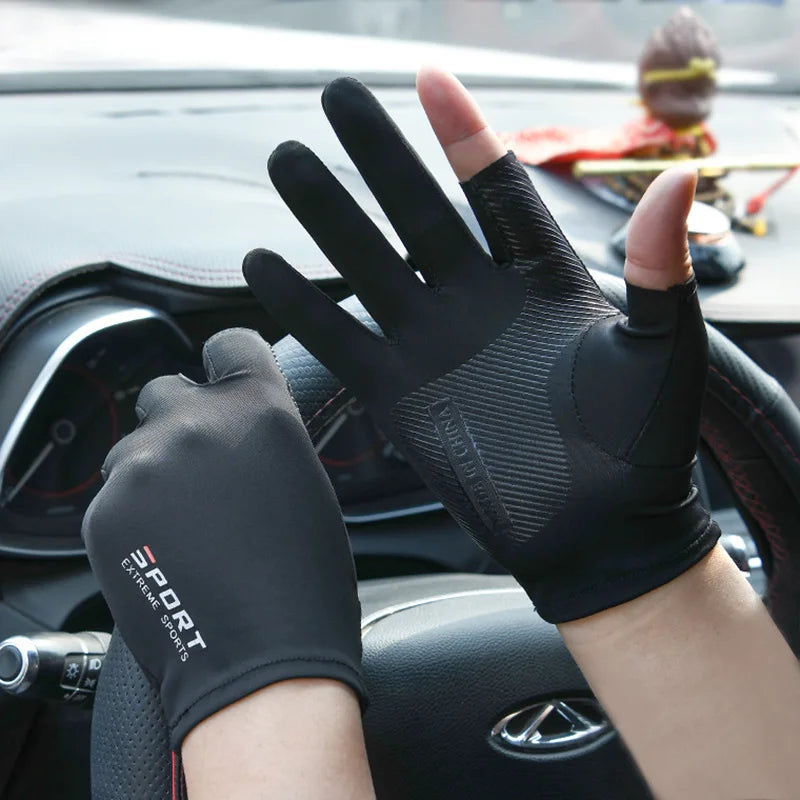 Ice Silk Half-finger Cycling Gloves