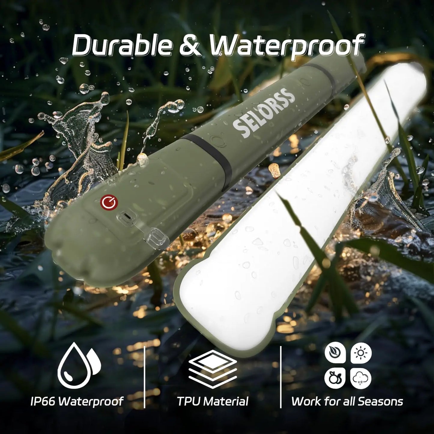 🔦 SELORSS RECHARGEABLE PORTABLE CAMPING SPOTLIGHT 💡