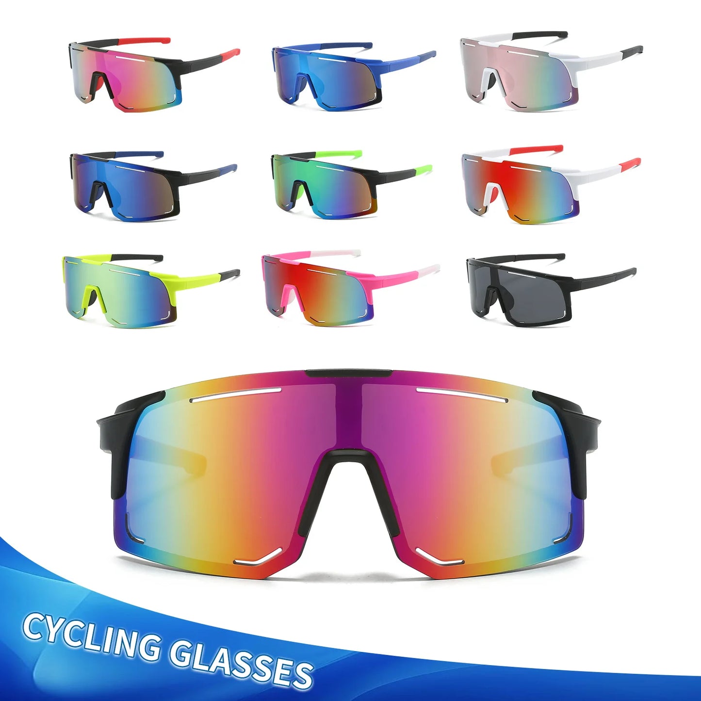 Fashion Sunglasses Anti-UV400 Outdoor Colourful Lens