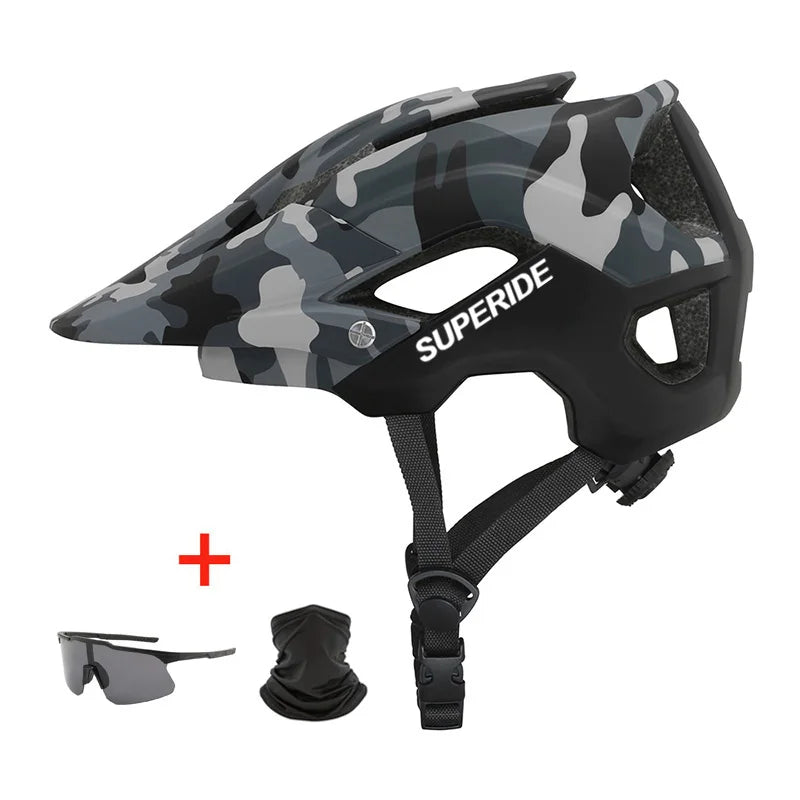 "SUPERIDE In-Mold DH MTB Bicycle Helmet – Anti-Impact Road and Mountain Bike Helmet for Men and Women"