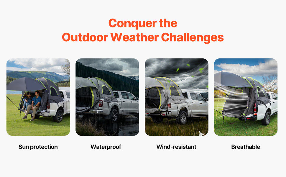 🚚 SUCCEBUY PICKUP TRUCK BED CAMPING TENT 🏕️
